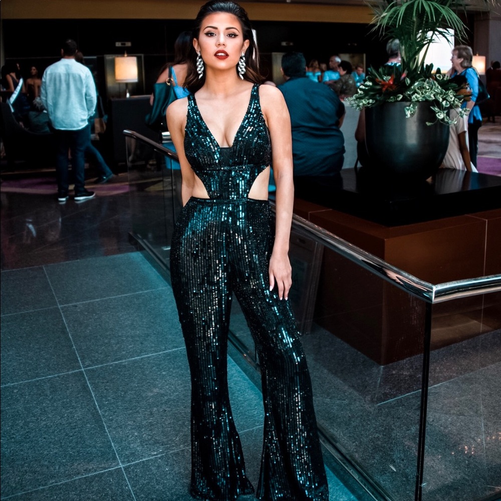 Sherri Hill Black Jumpsuit